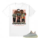 Yeezy shirts Desert Sage 350 Match - White - Everybody Eats B