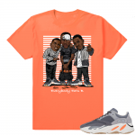 Magnet Yeezy 700 | Everybody Eats B | Bright Orange Shirt