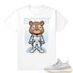 Yeezy Cloud White | Space Bear Boost | White Shirt