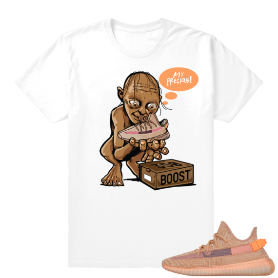 Yeezy 350 Clay | My Precious | White shirt