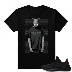 Yeezy Boost 350 V2 Black | Saint Ye | Black Shirt