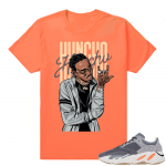 Magnet Yeezy 700 | Huncho Flex | Bright Orange Shirt