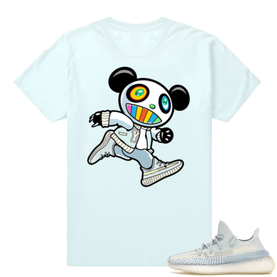 Yeezy Cloud White | Ye Panda | Light Blue Shirt