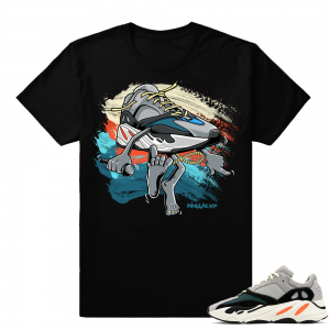 Yeezy t shirt match Wave Runner 700  Wave Runner Sneakerhead  Black Tee