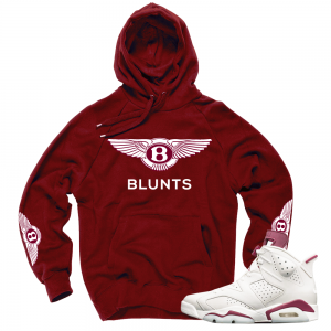 Maroon 6s match 'Bentleys & Blunts' Hoodie|Maroon Hoodie