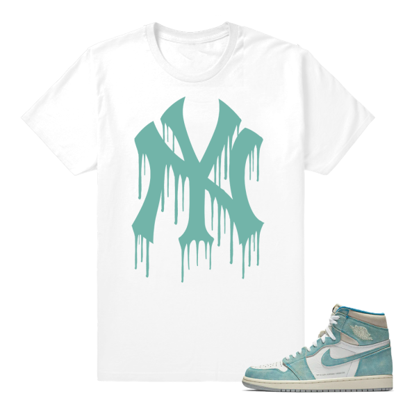 Turbo Green 1s | NY Drip | White Shirt