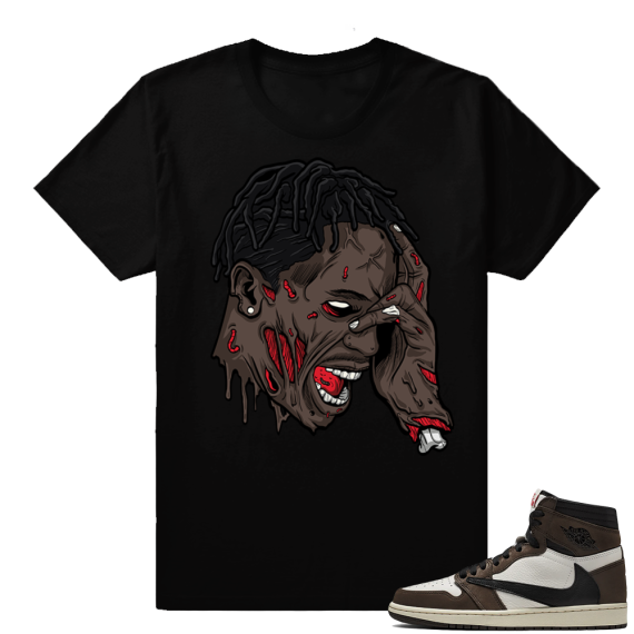 Travis Scott 1s | Zombie Travis | Black Shirt