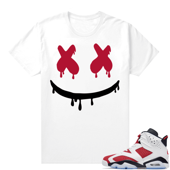 2021 Carmine Jordans Match White Smiley Drip