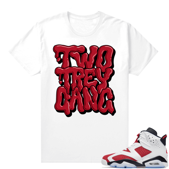 2021 Carmine Jordans Match White Two Trey Bubble Drip