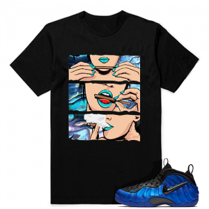 Abalone Foamposites Sneaker tees Black Blunts