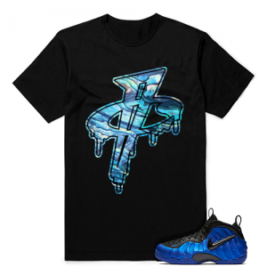 Abalone Foamposites Sneaker tees Black Penny Logo Drip