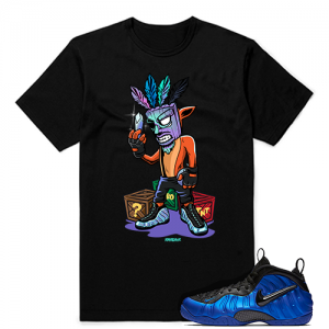 Abalone Foamposites Sneaker tees Crash Bandicoot