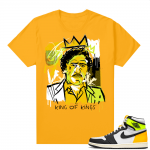 Air Jordan 1 Volt Gold shirt to match - Gold - Basquiat Pablo