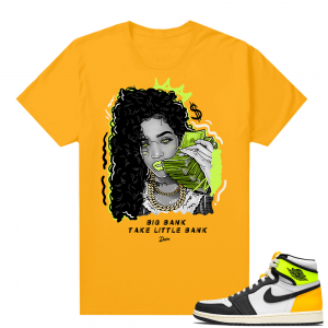 Air Jordan 1 Volt Gold shirt to match - Gold - Big Bank