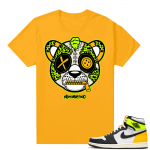 Air Jordan 1 Volt Gold shirt to match - Gold - Misunderstood Leopard