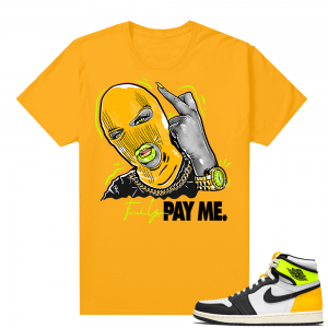 Air Jordan 1 Volt Gold shirt to match - Gold - Pay ME