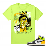 Air Jordan 1 Volt Gold shirt to match - Neon Yellow - Basquiat Pablo