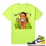 Air Jordan 1 Volt Gold shirt to match - Neon Yellow - Real Gs Move In Silence