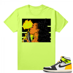 Air Jordan 1 Volt Gold shirt to match - Neon Yellow - Sole Heat