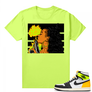 Air Jordan 1 Volt Gold shirt to match - Neon Yellow - Sole Heat