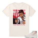 Air Jordan 11 Platinum Tint Scarface shirt | Light Cream shirt