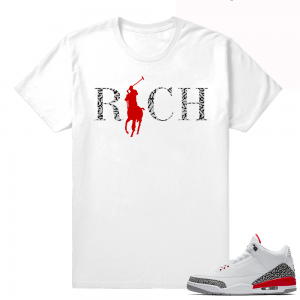 Air Jordan 3 Katrina Clothing  Country Club Rich  White tee