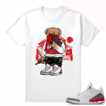 Air Jordan 3 Sneaker clothing  Trappin Polo Bear  White tee