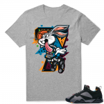 Air Jordan Bordeaux Shirt | Air Bunny | Heather Grey Shirt