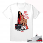 Air Jordan Retro 3 Katrina  Tees  99 Problems  White tee