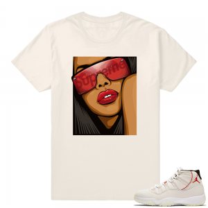 Aliyah Jordan 11 shirt | Light Cream shirt