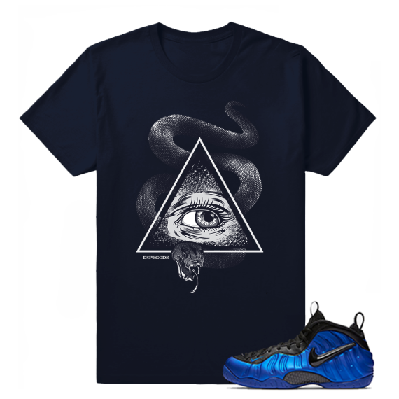 All Seeing Eye - Air Jordan 11 Matching t shirt - Navy