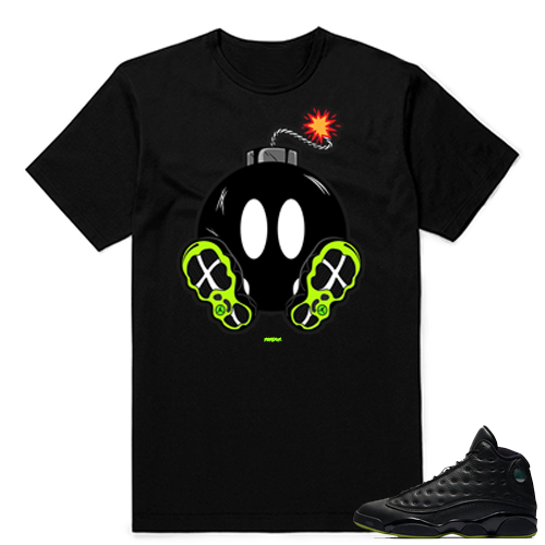 Altitude 13 Sneaker tees Black 13s Boomin