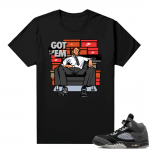 Anthracite 5s Sneaker Tee black Bundy Got EM