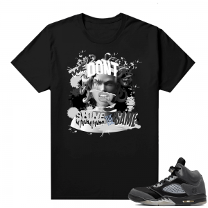 Anthracite 5s Sneaker Tee black We Dont Shine The Same