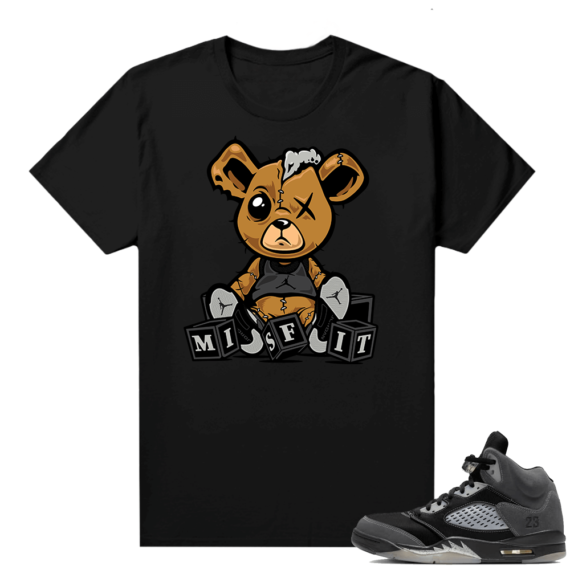 Anthracite 5s sneaker tee black Teddy