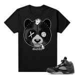 Anthracite 5s sneaker tee black Panda