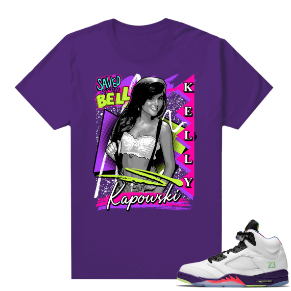 Bel-Air 5s Alternate shirts - Purple - Vintage 90s Kelly Save By the Bell