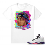 Bel-Air 5s Alternate sneaker tees - White - Big Worm