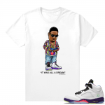 Bel-Air 5s Alternate sneaker tees - White - Biggie Toon