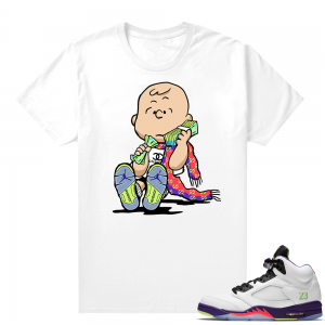 Bel-Air 5s Alternate sneaker tees - White - Designer Charlie