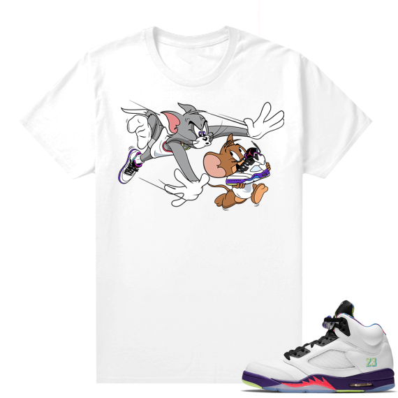 Bel-Air 5s Alternate sneaker tees - White - Finesse