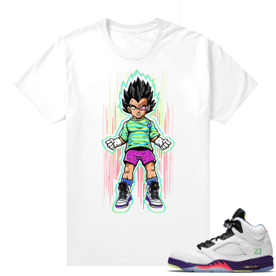 Bel-Air 5s Alternate sneaker tees - White - Super Fresh