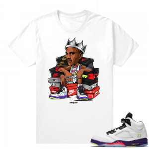 Bel-Air 5s Alternate sneaker tees - White - MJ King