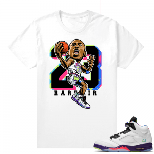 Bel-Air 5s Alternate sneaker tees - White - MJ Toon 23