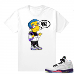 Bel-Air 5s Alternate sneaker tees - White - Millhouse Got EM