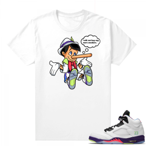 Bel-Air 5s Alternate sneaker tees - White - No More Sneakers