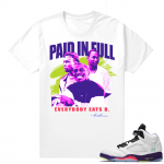 Bel-Air 5s Alternate sneaker tees - White - Paid In Full Vintage Movie