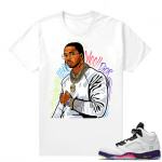 Bel-Air 5s Alternate sneaker tees - White - Pop Smoke Tribute