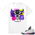 Bel-Air 5s Alternate sneaker tees - White - Retro Bull 5