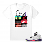 Bel-Air 5s Alternate sneaker tees - White - Sneakerhead Snoopy